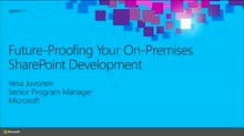 Future-Proofing Your On-Premises SharePoint Development