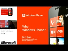 Dev01 - Windows Phone 7.5 Overview for Developers
