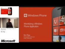 Dev07 - Monetizing a Windows Phone 7.5 Application