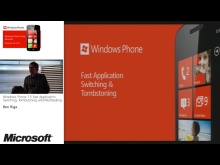 Dev04 - Windows Phone 7.5 Fast Application Switching, Tombstoning and Multitasking